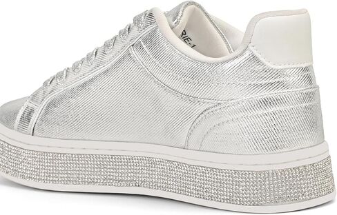 أحذية رياضية نسائية من GOSERCE مع بريق لامع من حجر الراين أحذية رياضية منصة أحذية تنس عصرية لطيفة مريحة كاجوال أنيقة لحفلات الزفاف والمشي والحفلات الموسيقية الخريف in Kuwait