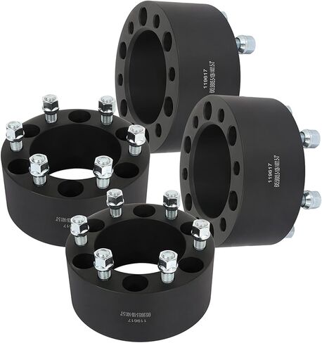 SCITOO 4X 6 Lug Wheel Spacers Adapters 6x5.5 to 6x5.5 14x1.5 108mm 3" Compatible with for K1500 Suburban 1989-2000 for K2500 2010 for Savana 1500 in Saudi Arabia
