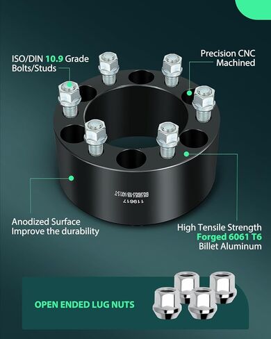 SCITOO 4X 6 Lug Wheel Spacers Adapters 6x5.5 to 6x5.5 14x1.5 108mm 3" Compatible with for K1500 Suburban 1989-2000 for K2500 2010 for Savana 1500 in Saudi Arabia