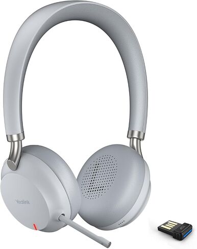 Yealink BH72 Lite UC Bluetooth Headset with Mic for Work, Wireless Headsets up to 35h Talking Battery Life, Retractable Mic-arm, Microsoft Teams Certified Headphone for PC and Mobile, USB-A (Gray) in Saudi Arabia