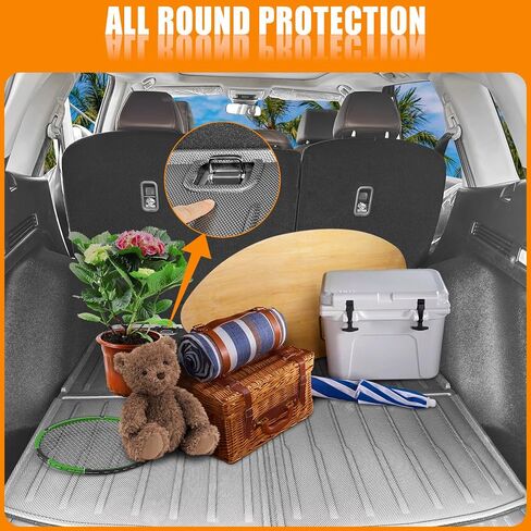 Cargo Liners Compatible with 2017-2022 Honda CRV CRV Fuel vehicl Rear Trunk Mat Backrest Mats Back Seat Protector Replacement for 2017-2022 Honda CR-V Accessories (Trunk Mat) in Saudi Arabia
