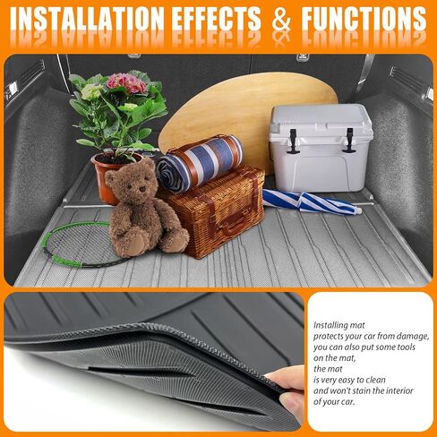 Cargo Liners Compatible with 2017-2022 Honda CRV CRV Fuel vehicl Rear Trunk Mat Backrest Mats Back Seat Protector Replacement for 2017-2022 Honda CR-V Accessories (Trunk Mat) in Saudi Arabia