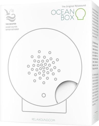 RELAXOUND Original Oceanbox Oak - Modern Nature Sounds Box - Relaxing Ocean Sounds - Motion Sensor with Sound - Relaxing Tool in Kuwait