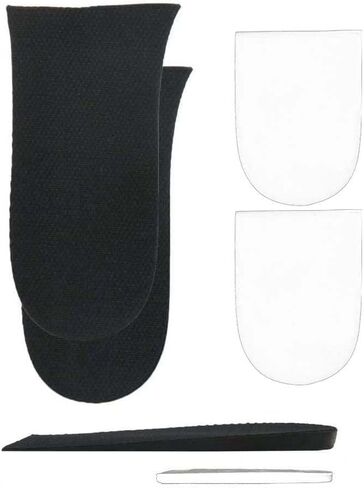 12mm(1/2 Inch) Limb Leg Length Discrepancies LLD Heel Inserts Insoles (2 Medium Lefts) Black in Kuwait