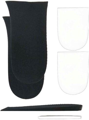 12mm(1/2 Inch) Limb Leg Length Discrepancies LLD Heel Inserts Insoles (2 Medium Lefts) Black in Kuwait