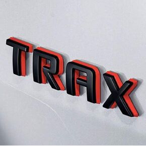 Black with Red Line Emblem for Chevrolet Trax
