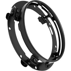 7 Inch Chrome Round Headlight Ring Motorcycle Mounting Bracket Replacement for H_arley Motorcycles Headlight Mount(Sliver)