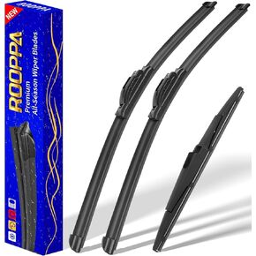 3 wipers Replacement for 2013-2018 Hyundai Santa Fe/2013-2019 Hyundai Santa Fe XL, Windshield Wiper Blades Original Equipment Replacement - 26"/14"/13" (Set of 3) U/J HOOK
