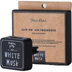 John's Blend Clip-on Air Freshener White Musk 1 Month