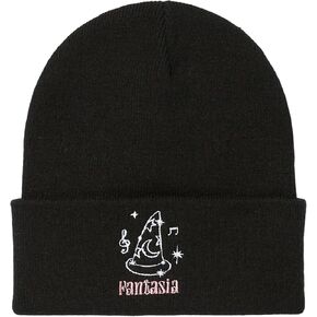 NEFF Disney Mickey Mouse Fantasia Embroidered Sorcerer Hat Adult Beanie OSFM Black