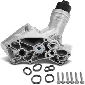A-Premium Engine Oil Cooler and Oil Filter Housing [with Gasket] Compatible with BMW Vehicles - 340i, 340i GT xDrive, 340i xDrive, X5, 540d xDrive, 540i, 540i xDrive, X3, 440i, 440i Gran Coupe - 3.0L