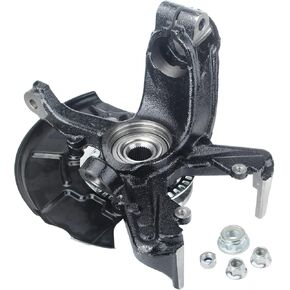 Steering Knuckle Wheel Hub Bearing Assembly Front Left Driver Compatible with Beetle 1998-2010 Golf 1999-2006 2010 Jetta 1999-2005 698-375