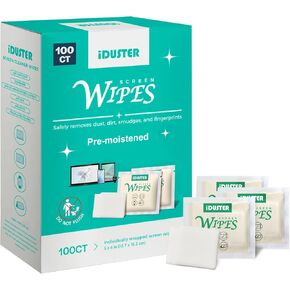 Lens Cleaning Wipes for Eyeglasses - 220 Counts Cleaning Wipes for Glasses, Computer & Laptops Screens, Phones, Optical Lens, and Watch Screen, Pre-Moistened, Quick-Dry and Scratch-Free