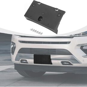 Front License Plate Bracket Holder Mount Frame Compatible with Ford Expedition 2018-2024 Accessories, Black Front Bumper License Plate