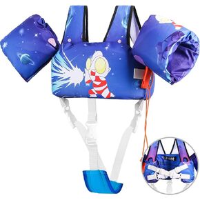 Toddler Swim Vest with Arm Wings,Upgraded Safety Children Pool Jacket Baby Swim Aid for Training Boy& Girl 22-66lbs…