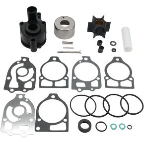 96148Q8 Water Pump Impeller Kit and 89984 Impeller Compatible with Mercruiser Pre-Alpha Alpha one Stern Drives Mercury Mariner 2-strokes Outboards 46-96148Q8 46-96148A8