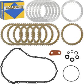 Clutch Steel Plate & Clutch Friction Plates Kit for Sportster 883 1200 Iron 883 1200 Roadster XL1200 XL1200X XL883 XL883L XL883R XL883C XL1200T XL1200R XL883N #34955-04 37911-90 37913-90