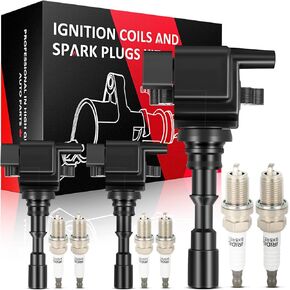 SCITOO 3 ignition coils with 6 iridium Spark Plugs for Kia Sorento 2003-2006 3.5L V6 UF431 27300-39800
