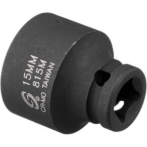 Sunex 815m 1/4-Inch Drive 15-Mm Impact Socket