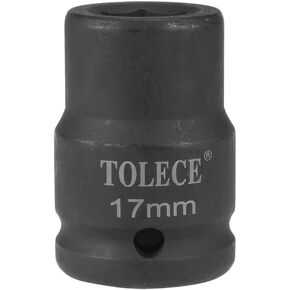 uxcell 3/4-Inch Drive by 17mm 6-Point Shallow Impact Socket, Cr-Mo, Metric
