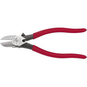 Klein Tools D227-7C Pliers, Adjustable Diagonal Cutting Pliers with Spring Loaded Flush Cutting Knives, Special Use Plastic Cutters
