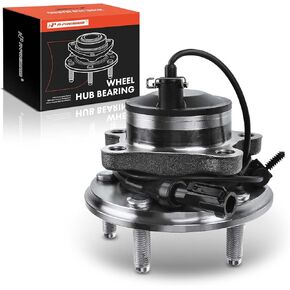 A-Premium Front Wheel Bearing and Hub Assembly with ABS & 5-Lug Compatible with Jaguar - 2004-2009 - XJ8 XJR XK XKR Super V8 Vanden Plas