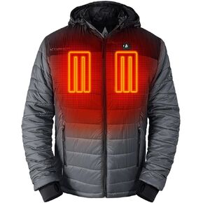 ActionHeat Battery Heated Jacket for Men Insulated Puffer Heating Jacket with Hood Heats up to 150F for 5 Hours in Kuwait