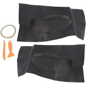 labwork Car Front Door Panels Armrest Cover Black Replacement for Beetle 1998-2010