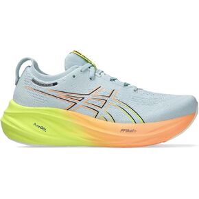 ASICS Women's Gel-Nimbus 26 Running Shoes, 10, Light Celadon/Safety Yellow