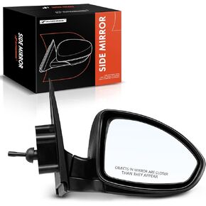 A-Premium Driver Side Manual Door Mirror - Compatible with Chevrolet Cruze 2011-2015, Cruze Limited 2016 - Non-Heated Manual Folding Black Outside Rear View Mirror