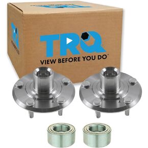 TRQ Front Wheel Hub Bearing Kit LH Driver RH Passenger Pair for Honda CRV Prelude