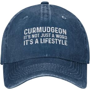 Curmudgeon Its Not Just A Word Its A Lifestyle Hat for Women Baseball Cap with Design Hats