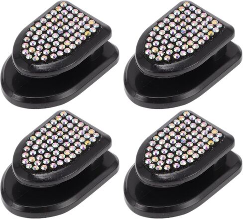 4 Pcs for Purses and Bags, Umbrella Etc Car Storage Hooks Sturdy Car Adhesive Hooks Red ABS Rhinestone 1.18"x0.83" in Saudi Arabia