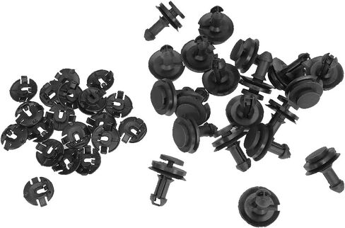 20 قطعة من مشابك تثبيت عاكس الهواء الأمامي السفلي من جنرال موتورز + الحلقات 15733971 15733970 لاستبدال جنرال موتورز شيفروليه in Kuwait