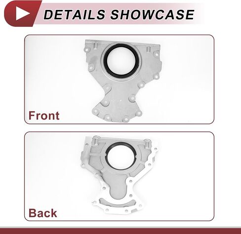 1 Set Engine Crankshaft Oil Seal with Flange for GMC for Chevy 4.8 5.3 6.0 6.2 Rear Main Seal No.12633579/12639250/12559287 in Saudi Arabia