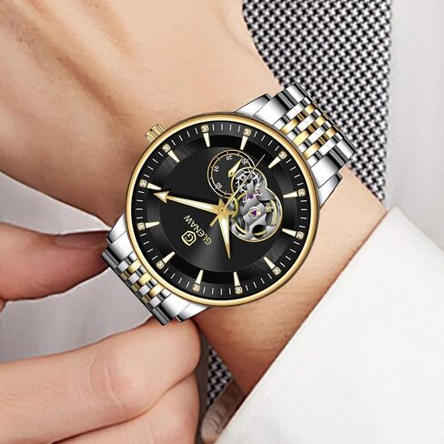 Watches for Men Tourbillon Skeleton Luminous Luxury Mechanical Self Winding Men's Wrist Watch Waterproof in Saudi Arabia