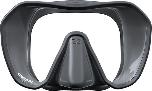 Cressi Adult Frameless Diving Mask - Wide View Mono Lens - Low Internal Volume - Pure Soft Silicone - Z2: Designed in Italy by Cressi in Kuwait