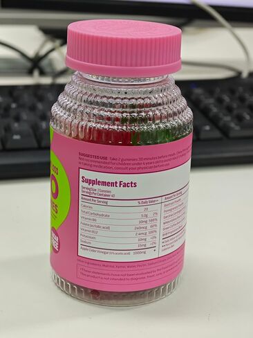 علكات Keto Acv لفقدان الوزن المتقدم، مكمل خل التفاح مع B12 - خالي من الغلوتين، نباتي، يعزز عملية التمثيل الغذائي والطاقة، يدعم صحة الجهاز الهضمي 80 علكة in Saudi Arabia