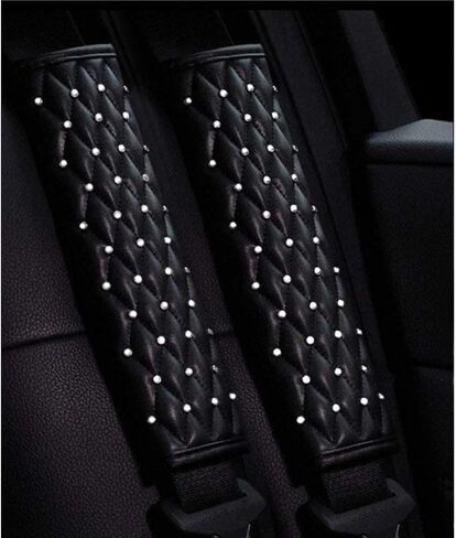 Bling Bling Auto Center Console Pad PU Leather Car Armrest Seat Box Cover Protector Universal Fit (Car Armrest) in Saudi Arabia