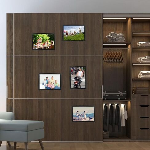 إطار صورة OctBird 10 قطع مقاس 8.5 × 11، نافذة عرض حامل لافتة مغناطيسية، إطارات صور ذاتية اللصق مع إطار مغناطيسي قوي وPVC شفاف لملصق الصور الفني (أسود) in Kuwait