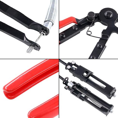 3 قطع من Swpeet كماشة مرنة شديدة التحمل 9409A مشبك خرطوم مع مجموعة خطاف إزالة مشبك خرطوم مثالية للاستخدام في أي وضع | يعمل على مشابك خرطوم 18 مم - 54 مم in Kuwait