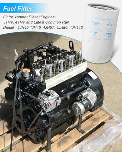 فلتر الوقود 129A00-55800 مناسب لمحركات الديزل Yanmar 3TNV 4TNV وأحدث ديزل السكك الحديدية المشتركة 3JH40 4JH45 4JH57 4JH80 4JH110 in Kuwait