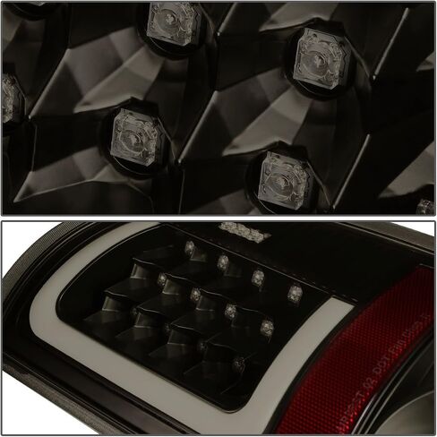 DNA MOTORING TL-DRAM07-LED-3D-BK-SM LED 3D Tail Light Assembly Driver & Passenger Side [Compatible with 02-06 Dodge Ram 1500 2500 3500] in Saudi Arabia