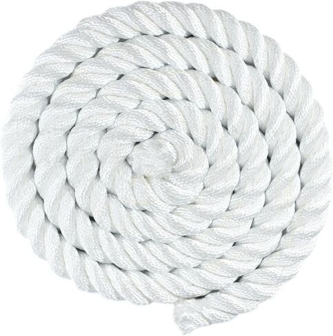 Premium White Twisted Nylon Rope (3/4 Inch x 10 Feet) - Multipurpose Utility Line in Kuwait