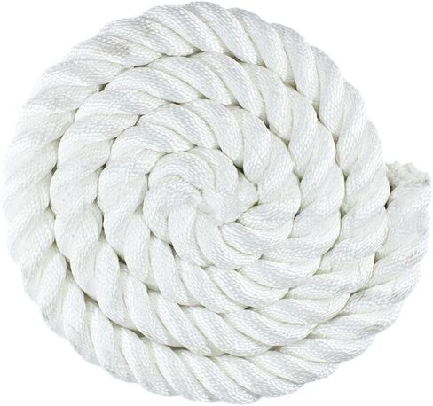 Premium White Twisted Nylon Rope (3/4 Inch x 10 Feet) - Multipurpose Utility Line in Kuwait