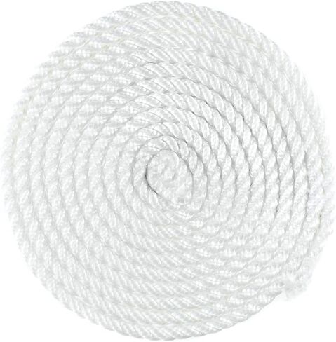 Premium White Twisted Nylon Rope (3/4 Inch x 10 Feet) - Multipurpose Utility Line in Kuwait