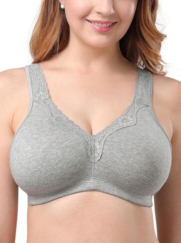 Baetty Wireless Bras for Women No Underwire Cotton Bra Full Coverage Unpadded 6803 in Kuwait