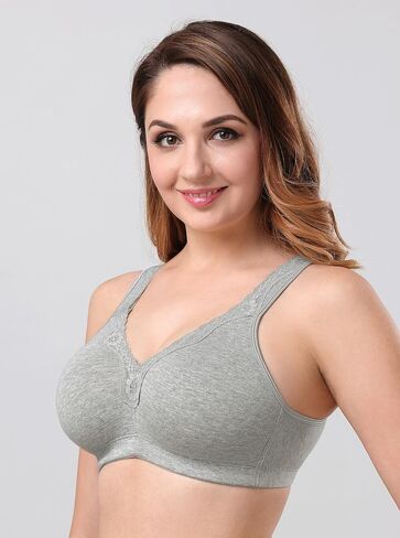 Baetty Wireless Bras for Women No Underwire Cotton Bra Full Coverage Unpadded 6803 in Kuwait