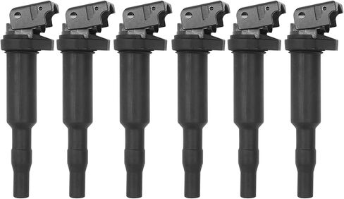 حزمة من 6 ملفات تشغيل محرك السيارات متوافقة مع BMW 325i 325Ci 328i 330Ci 335i 525i 528i 530i 535i 545i 745Li X3 X5 M5 M6 Z4 يستبدل 0221504470 ملفات ميني كوبر in Kuwait