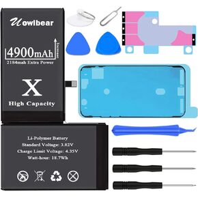 uowlbear Replacement Battery for iPhone SE 2016 with Complete Replacement Kits, 2 Set Adhesive Strips -0 Cycle High Capacity